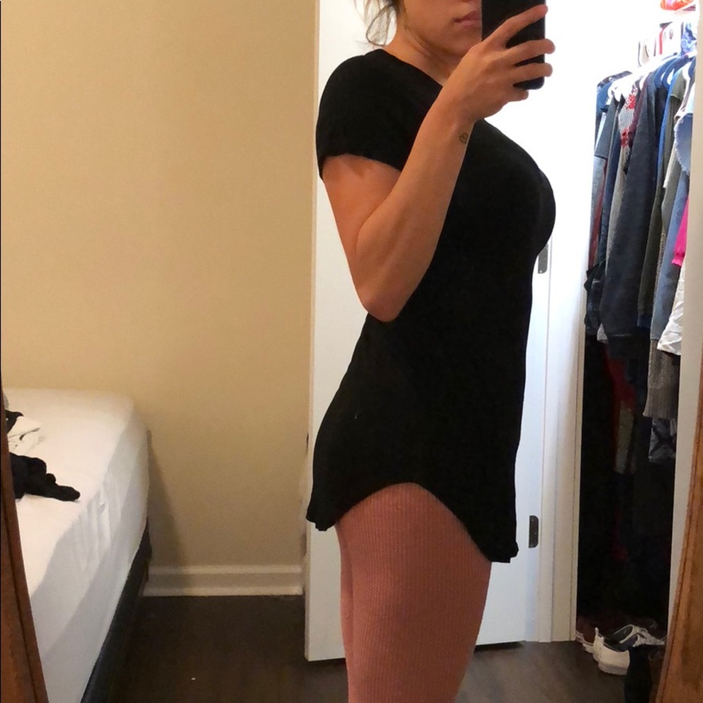 Ellie & Kate Black Short Sleeve Top